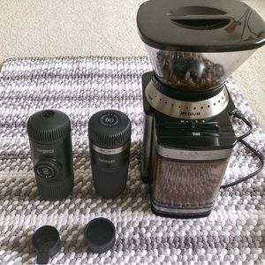 Wacaco Nanopresso + Barista Kit + Cuisine Art Electric Grinder